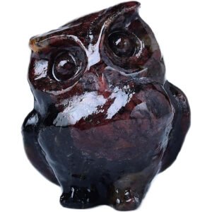 Garnet Crystal Owl