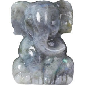 2 Inch Crystal Elephant Decor Statues