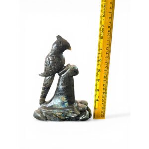 Hand Carved Labradorite Parrot