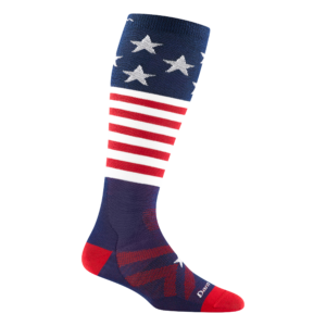 Kids Captain Stripes Over-the-Calf  Lightweight Ski & Snowboard Sock-Last Chance
